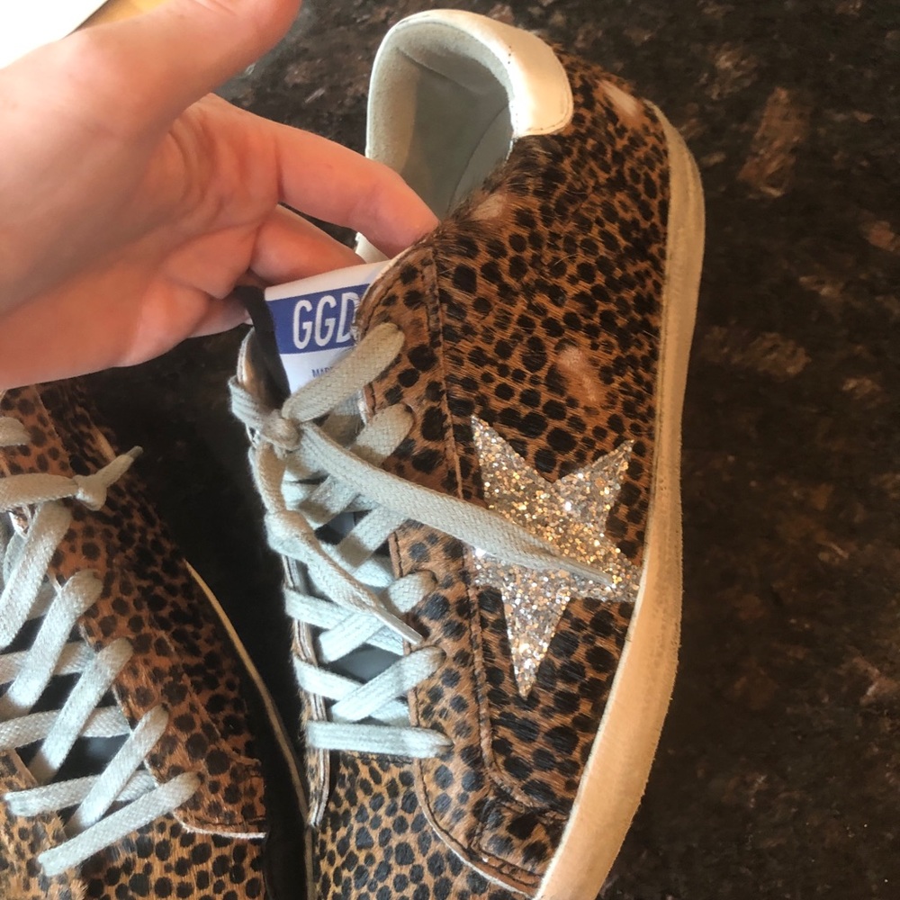 Superstar glitter/leopard Golden Goose sneakers - Picture 5 of 7